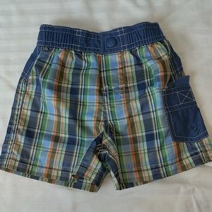 Baby Gap Plaid Swim Trunks